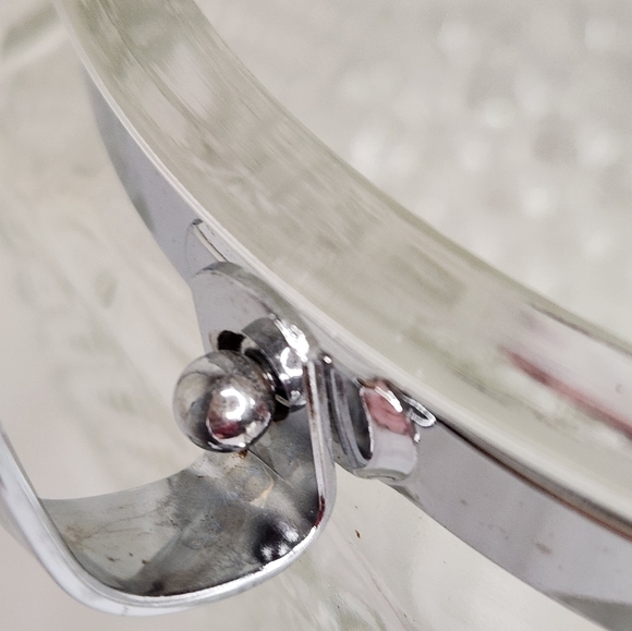 Vintage Glass Ice Bucket with Handle - Picture 9 of 12